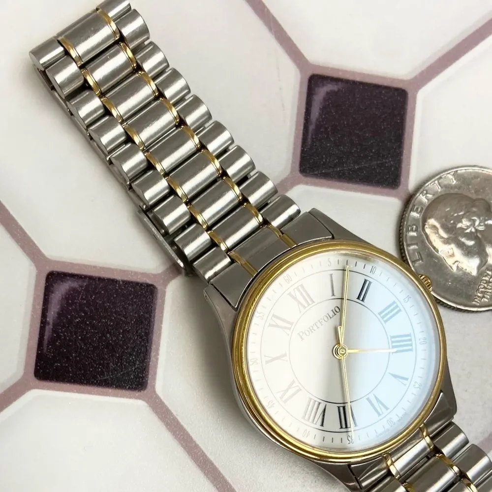 Tiffany & Co. Portfolio Swiss Made Two-Tone Stainless Steel Men’s Unisex Watch